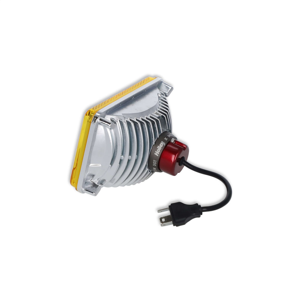 Holley Retrobright LFRB100 4x6 Rectangle LED Headlight - Yellow