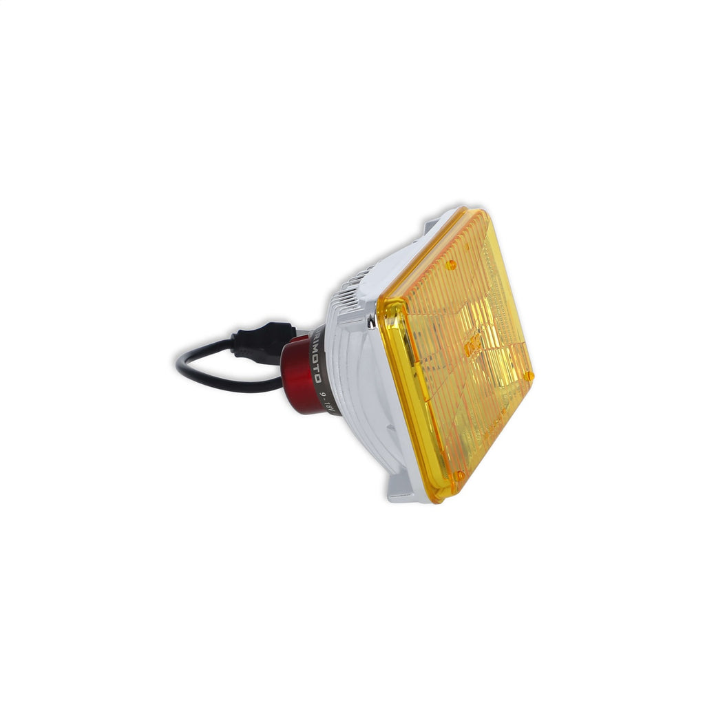 Holley Retrobright LFRB100 4x6 Rectangle LED Headlight - Yellow