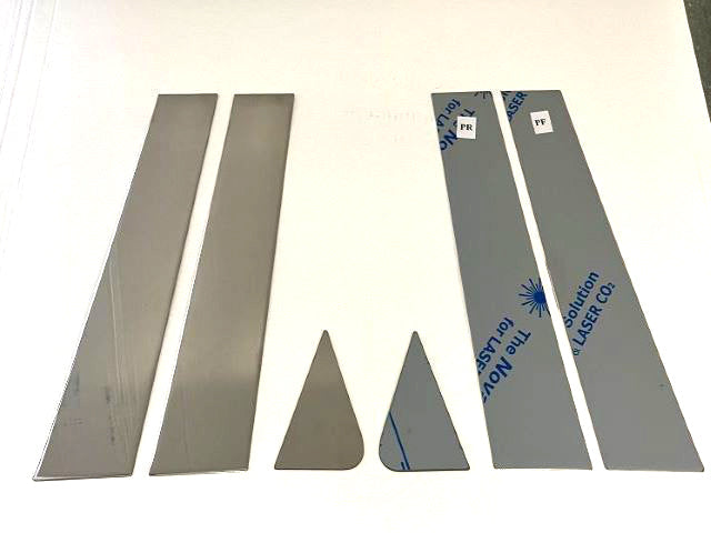 QAA PP61181 Polished Pillar Post Trim 6Pc Fits 21-23 Trailblazer