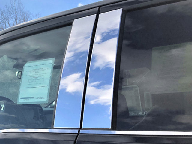 PP61308 Polished Pillar Post Trim 4Pc Fits 21-23 F-150 Super Cab