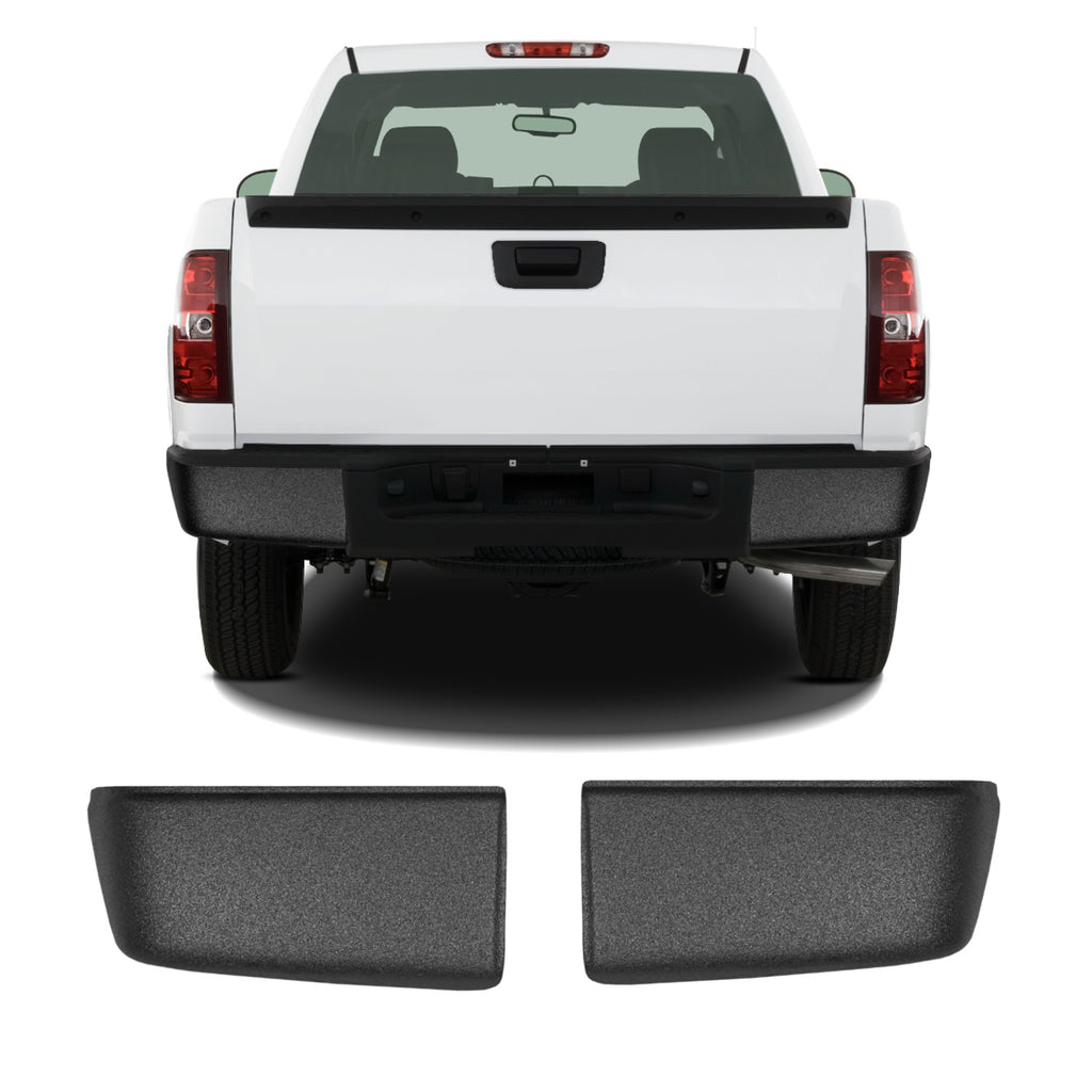 Shellz BG1013 Rear Bumper Cover Coated Fits 07-13 Silverado Sierra LD HD
