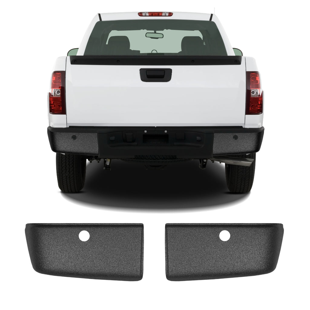 Shellz BG3013 Rear Bumper Cover Coated Fits 07-13 Silverado Sierra LD HD