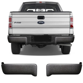 Shellz BF1001 Rear Bumper Cover Gloss Black Fits 09-14 F-150