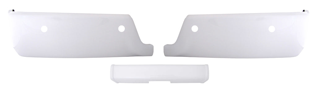 Shellz BR2010 Rear Bumper Cover White Fits 09-18 LD HD Dual Exhaust