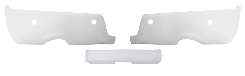 Shellz BR4010 Rear Bumper Cover White Fits 09-18 LD HD Dual Exhaust