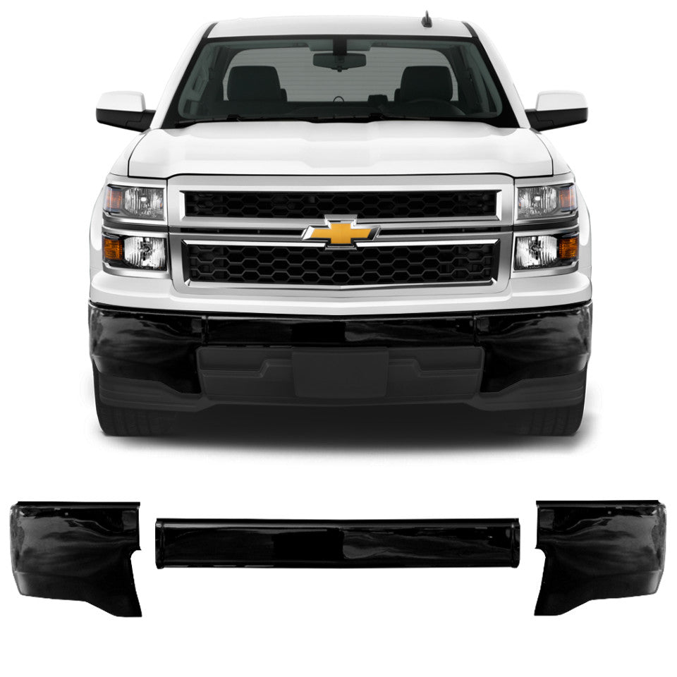 Shellz BK0101 Front Bumper Cover Gloss Black Fits 14-15 Silverado 1500