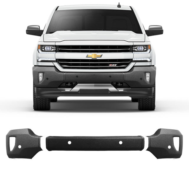 Shellz DK0413 Front Bumper Cover Coated Fits 16-18 Silverado 1500