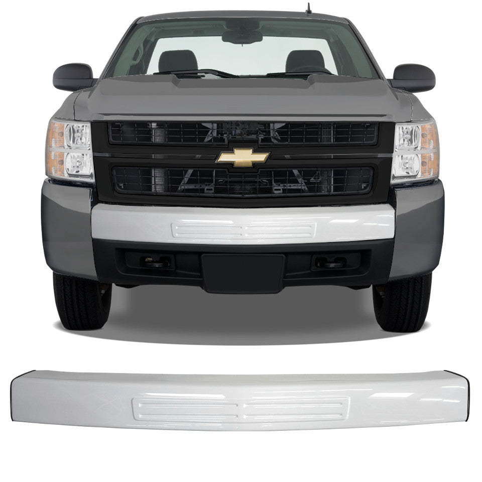 Shellz BG0110 Front Bumper Cover White Fits 07-10 Silverado 2500 3500