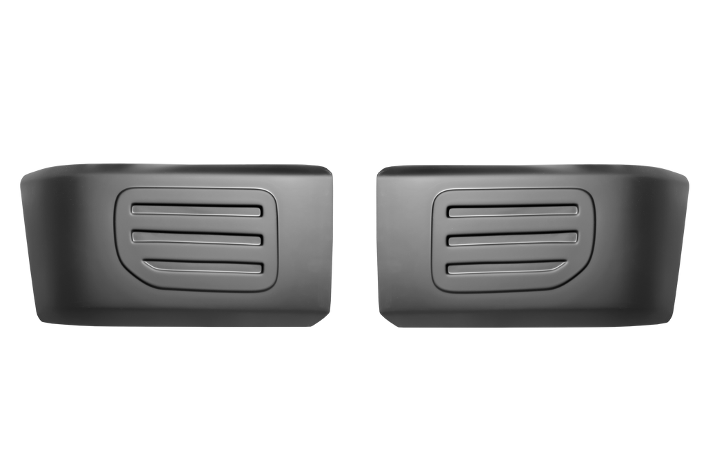 Shellz DF0102 Front Bumper Side Cover Matte Black Fits 15-17 F-150 XL XLT