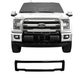 Shellz DF0301 Front Bumper Cover Center Gloss Black Fits 15-17 F-150 XL XLT