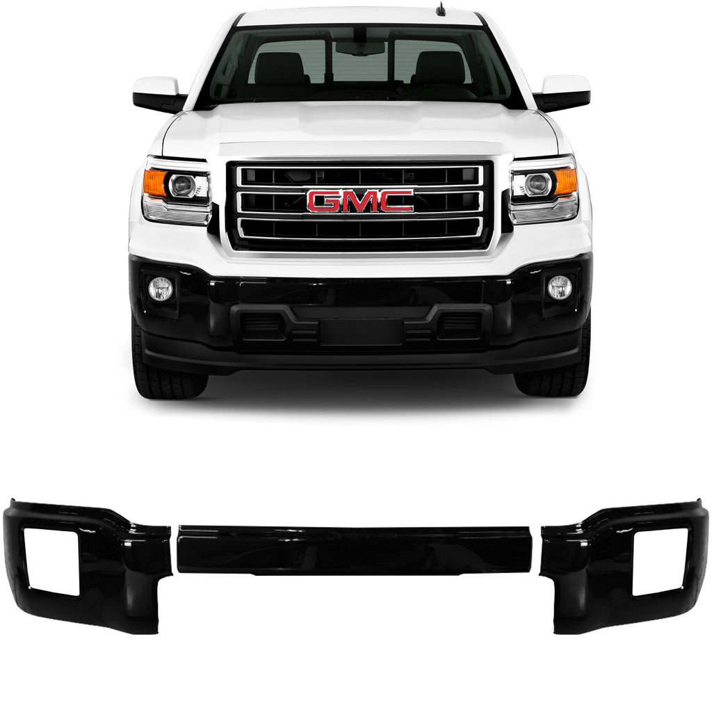 Shellz BS0301 Front Bumper Cover Gloss Black Fits 14-15 Sierra 1500