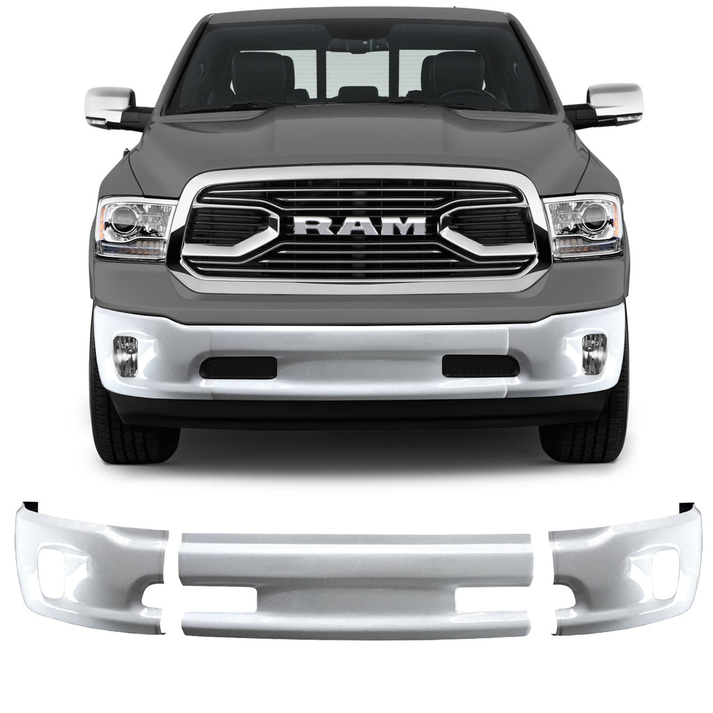 Shellz DR0310 Front Bumper Cover White Fits 13-18 1500 SLT Laramie Longhorn