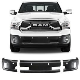 Shellz DR0411 Front Bumper Cover Black Fits 13-18 1500 SLT Laramie Longhorn