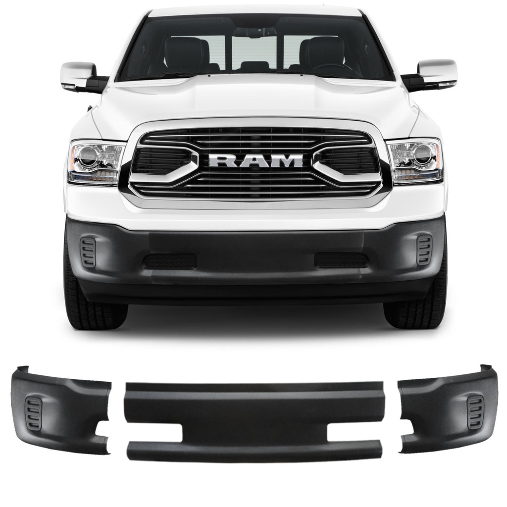 Shellz DR0111 Front Bumper Cover Black Fits 13-18 1500 SLT Laramie Longhorn