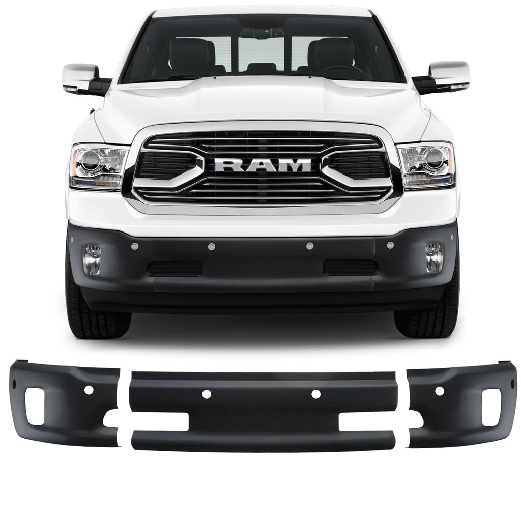 Shellz DR0402 Front Bumper Cover Matte Black Fits 13-18 1500 SLT Laramie Longhorn