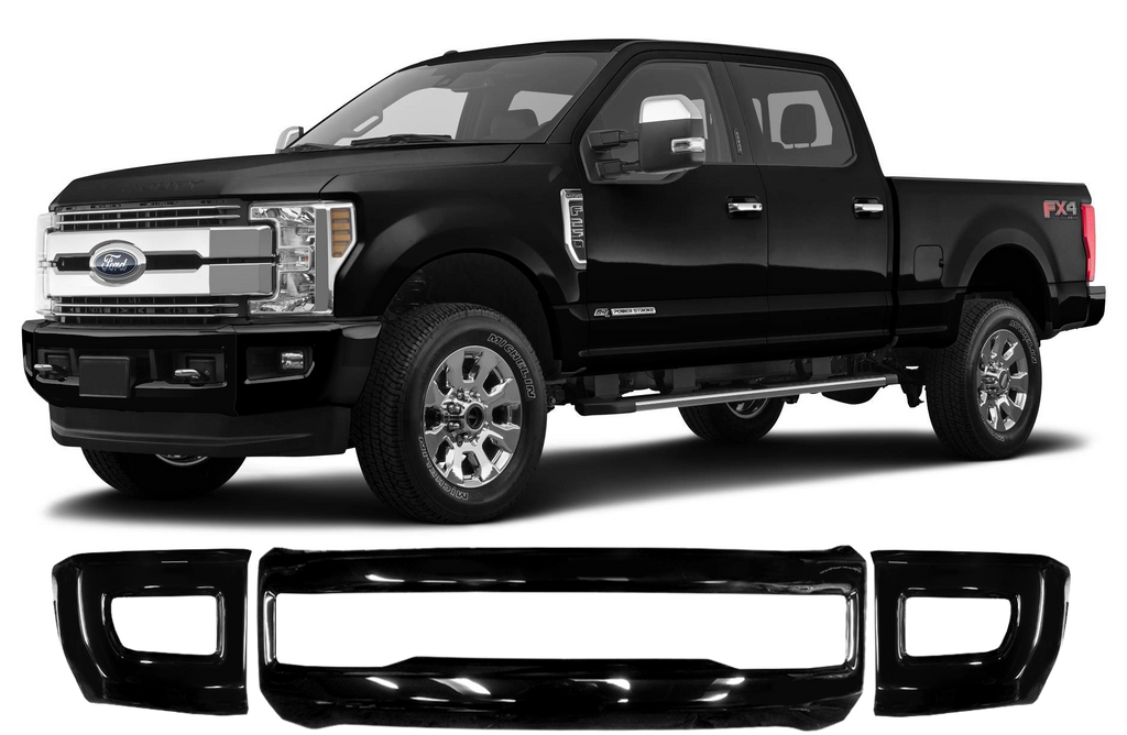 Shellz DD0301 Front Bumper Cover Gloss Black Fits 17-19 F-250 F-350