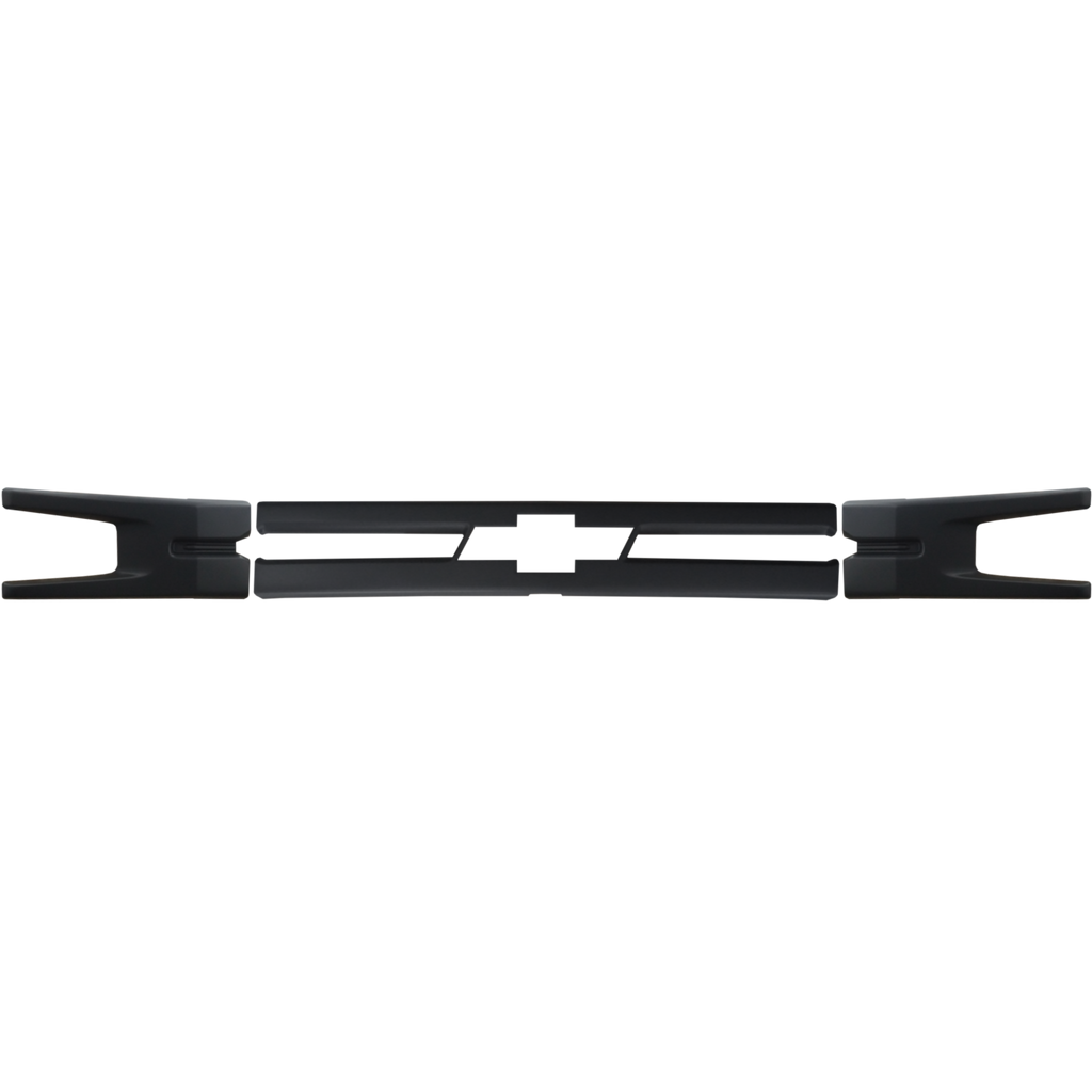 Shellz G-EK02 Grille Overlay Matte Black Fits 19-21 Silverado 1500