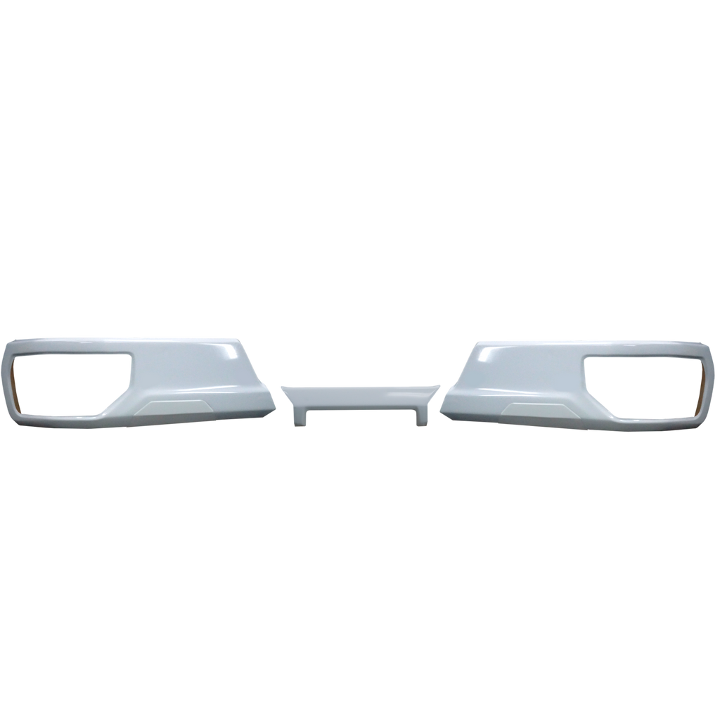 Shellz EK1010 Rear Bumper Cover White Fits 19-23 Silverado/ Sierra LD HD