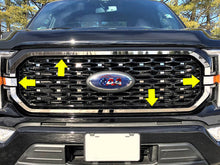 Load image into Gallery viewer, QAA SG61310 Polished Front Grille Accent Trim 4Pc Fits 21-23 F-150