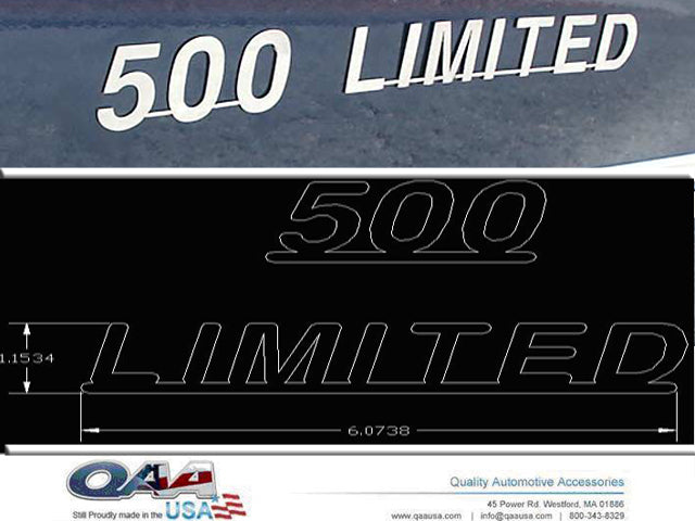 QAA SGR45370 Polished 500 Limited Decal 2Pc Universal