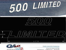 Load image into Gallery viewer, QAA SGR45370 Polished 500 Limited Decal 2Pc Universal