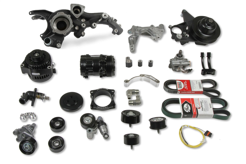 Holley Performance 20-220BK Mid-Mount Accessory Drive System Kit