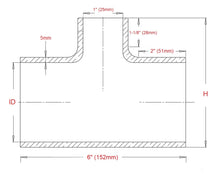 Load image into Gallery viewer, HPS 200-THOSE-100-BLK Silicone T Hose Coupler Black Length 6in.