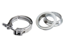Load image into Gallery viewer, HPS Stainless Steel 3" V Band Clamp Kit Stainless Steel Flanges Quick Release