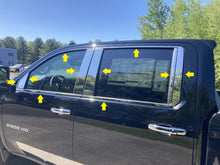 Load image into Gallery viewer, WP60184 Polished Window Trim 20Pc Fits 20-24 Silverado HD Crew Cab