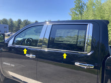 Load image into Gallery viewer, WS60184 Polished Window Sill Trim 4Pc Fits 20-24 Silverado HD Crew Cab