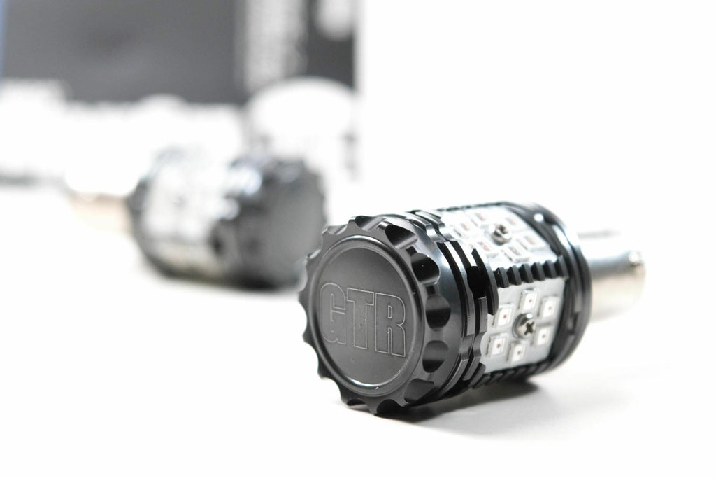 GTR Lighting GTR.LED560-2PK 1156 Amber / Carbide Canbus 2.0 LED Bulb Pair