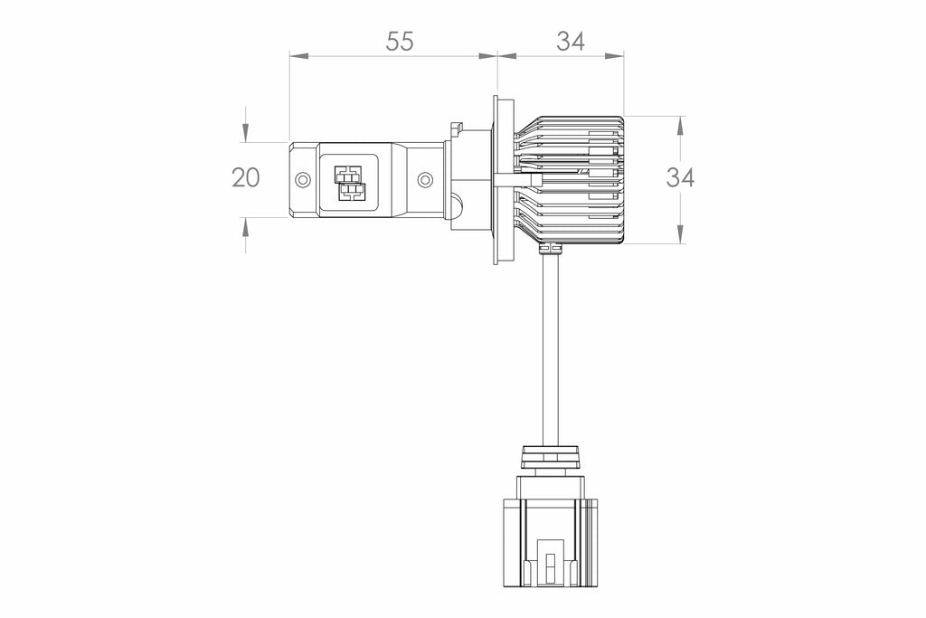 GTR Lighting GTR.LED809 H13 9008 Ultra 3 LED Bulbs Pair