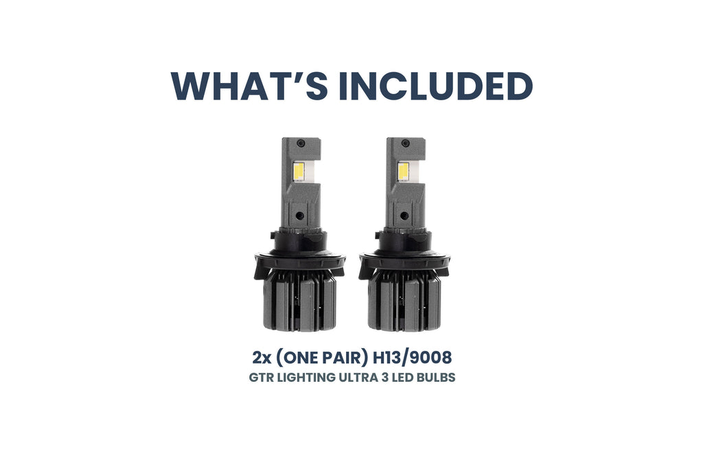 GTR Lighting GTR.LED809 H13 9008 Ultra 3 LED Bulbs Pair
