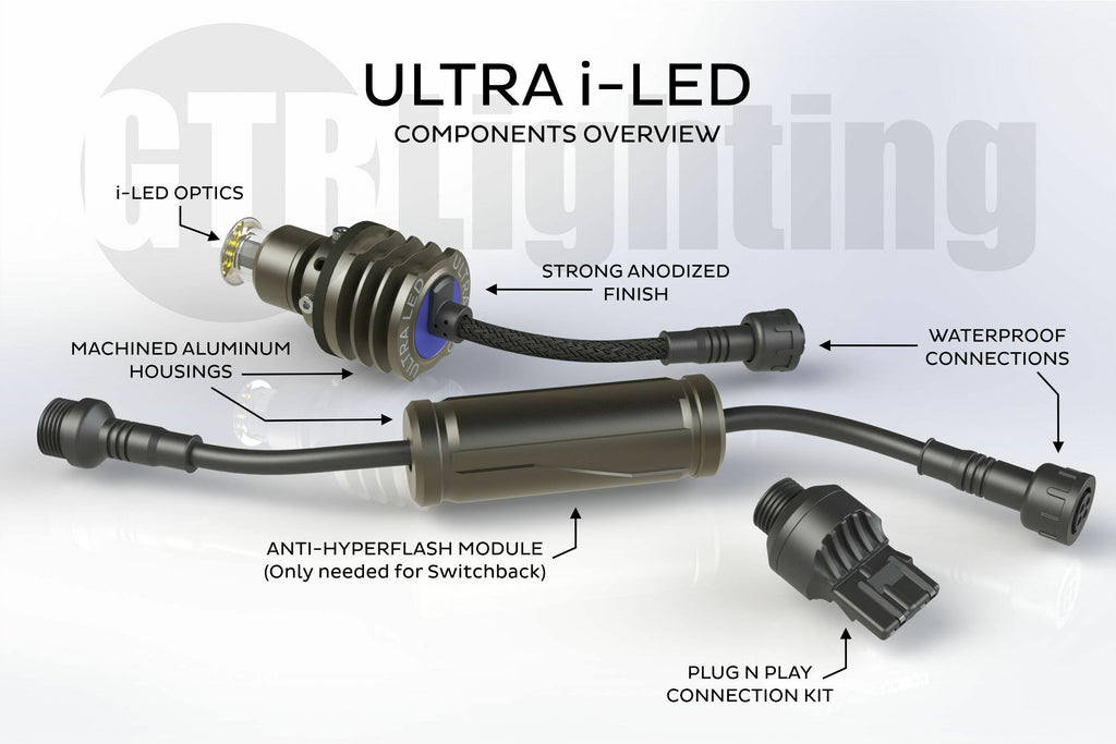 GTR Lighting LED967 i-LED Ultra 4257 / Red LED Bulb Pair