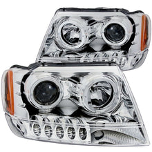 Load image into Gallery viewer, Anzo USA 111044 Projector Headlight Set w/Halo Fits 99-04 Grand Cherokee