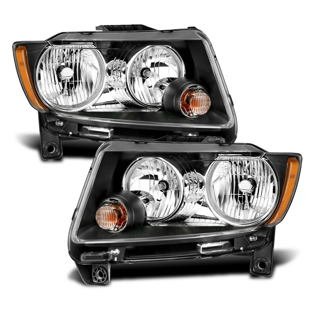 Anzo USA 111432 Crystal Headlight Set Fits 11-13 Grand Cherokee