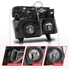 Load image into Gallery viewer, Anzo USA 111451 Crystal Headlight Set Fits 04-06 Canyon Colorado
