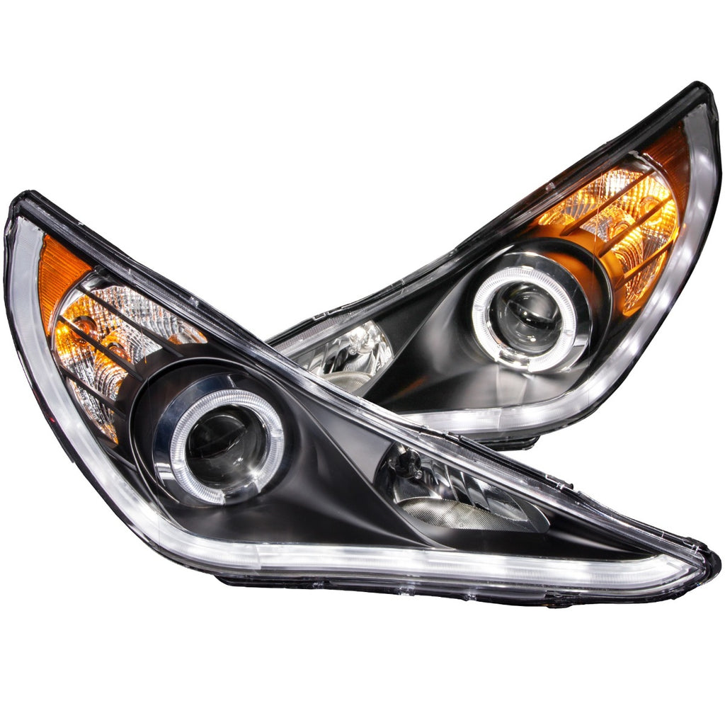 Anzo USA 121425 Projector Headlight Set w/Halo Fits 11-14 Sonata
