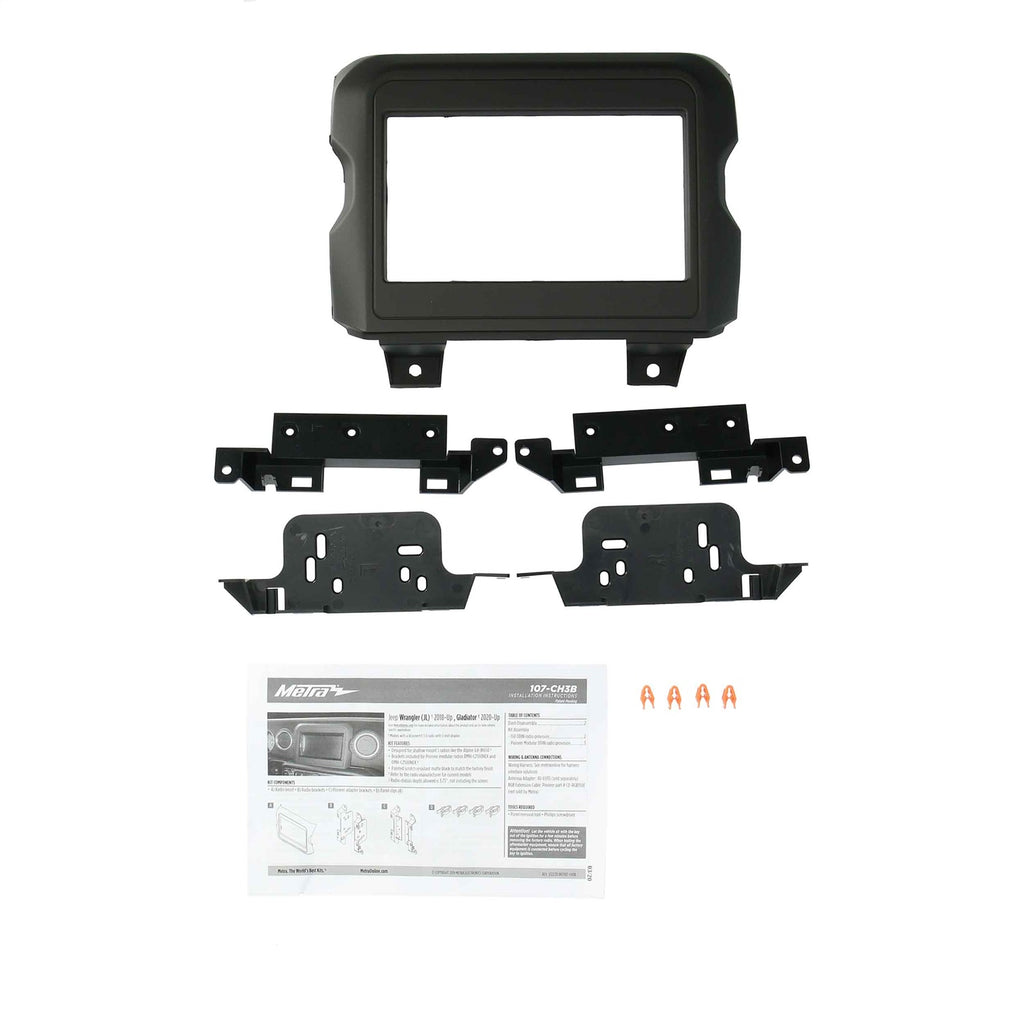 Metra 107-CH3B Radio Installation Kit Fits 19-23 Gladiator (JT) Wrangler (JL)