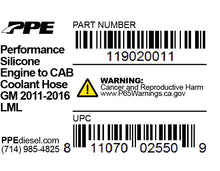Load image into Gallery viewer, PPE Diesel 119020011 Engine To Cab Coolant Hose 11-16