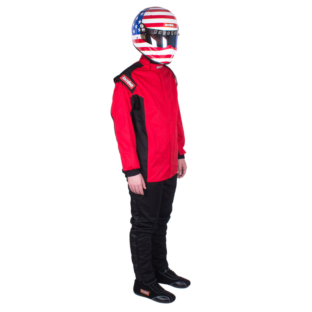 RaceQuip 131916 Single Layer Fire Suit Jacket Red XL