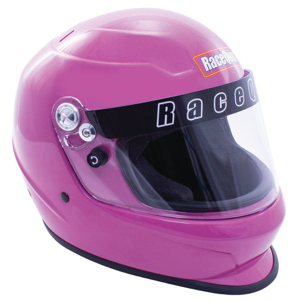 RaceQuip Pro Youth Full-Face Helmet Hot Pink Youth