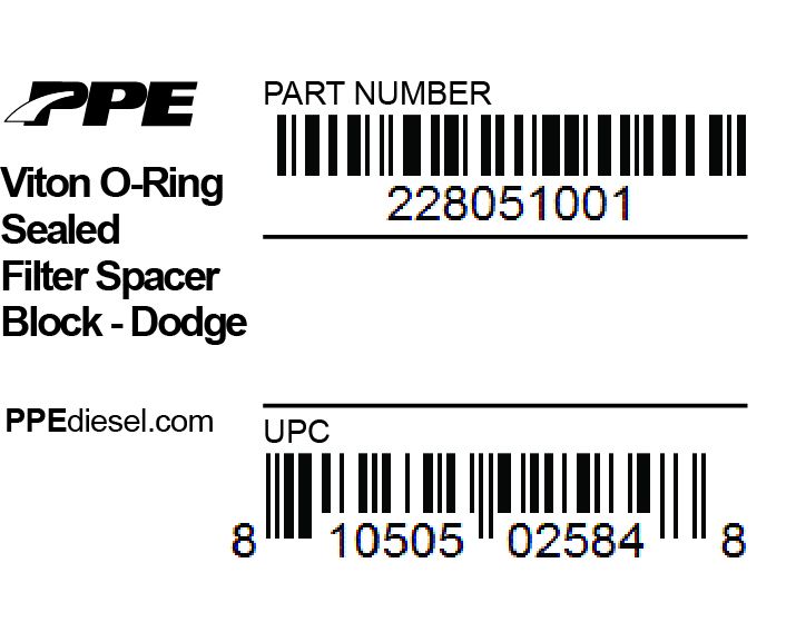 PPE Diesel 228051001 Filter Spacer Block