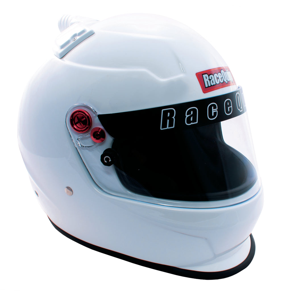 RaceQuip PRO20 Top Air Full Face Helmet Gloss White Medium