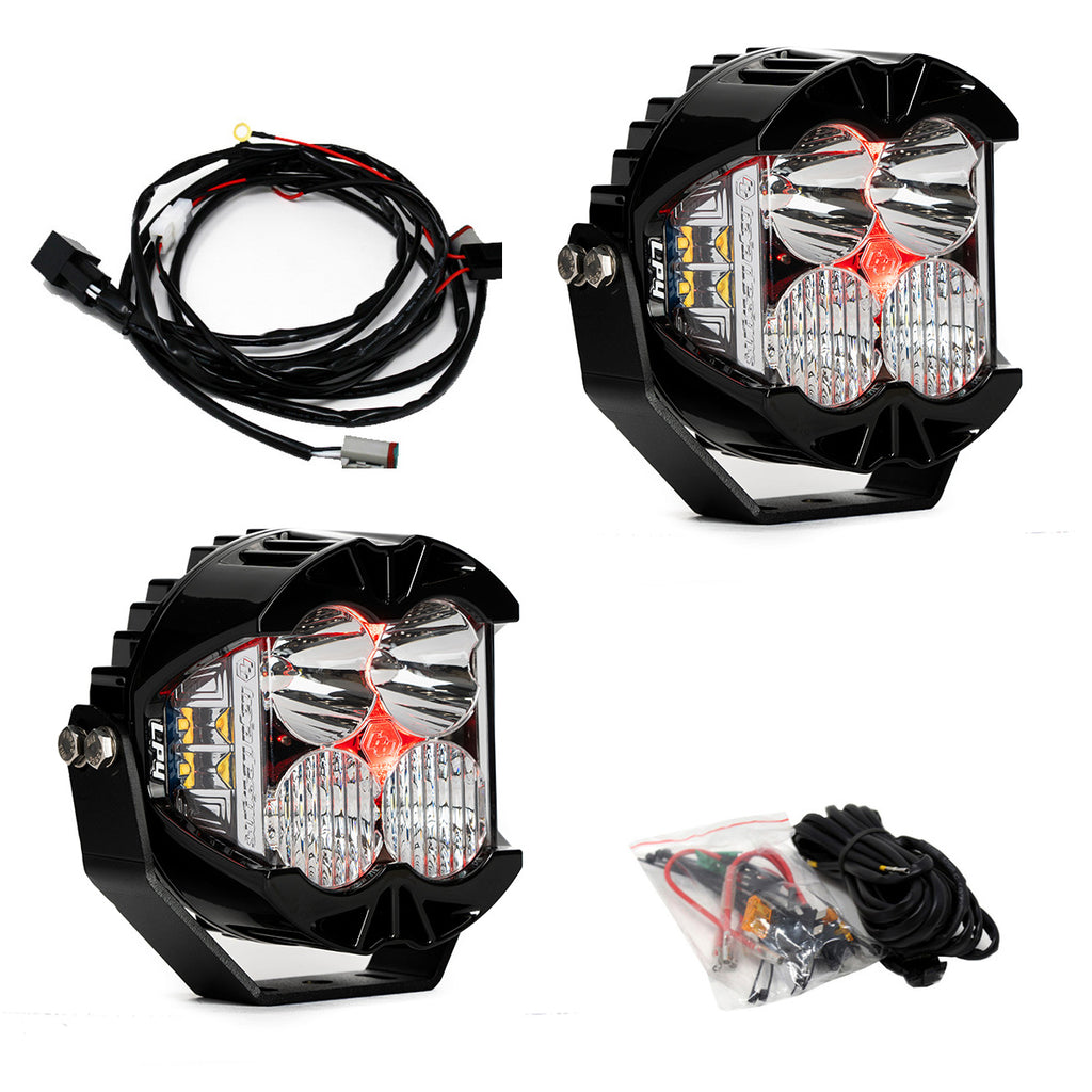Baja Designs 297814 LP4 Pro LED Auxiliary Light Pod Driving/Combo Clear & Red
