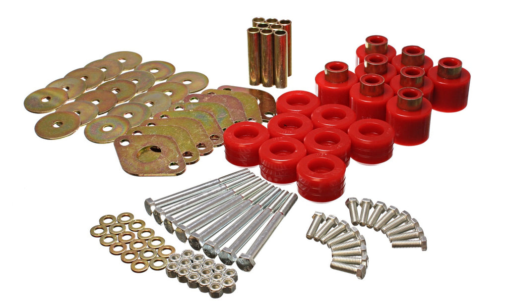 Energy Suspension 2.4112R Body Mount Set Fits 07-18 Wrangler (JK)