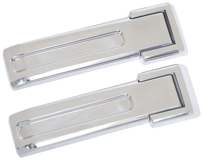 Kentrol 30017 Polished Silver Tailgate Hinge Overlays 4 Pieces 07-18 Wrangler JK