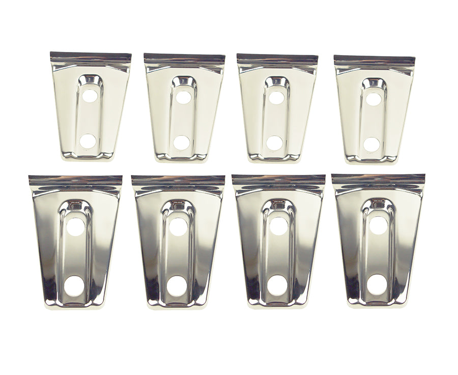 Kentrol 30021 Polished Silver Door Hinge Overlays 8 Pc 4 Door 07-18 Wrangler JK