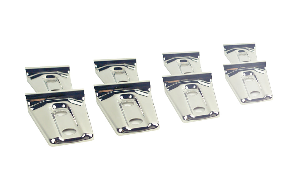 Kentrol 30021 Polished Silver Door Hinge Overlays 8 Pc 4 Door 07-18 Wrangler JK