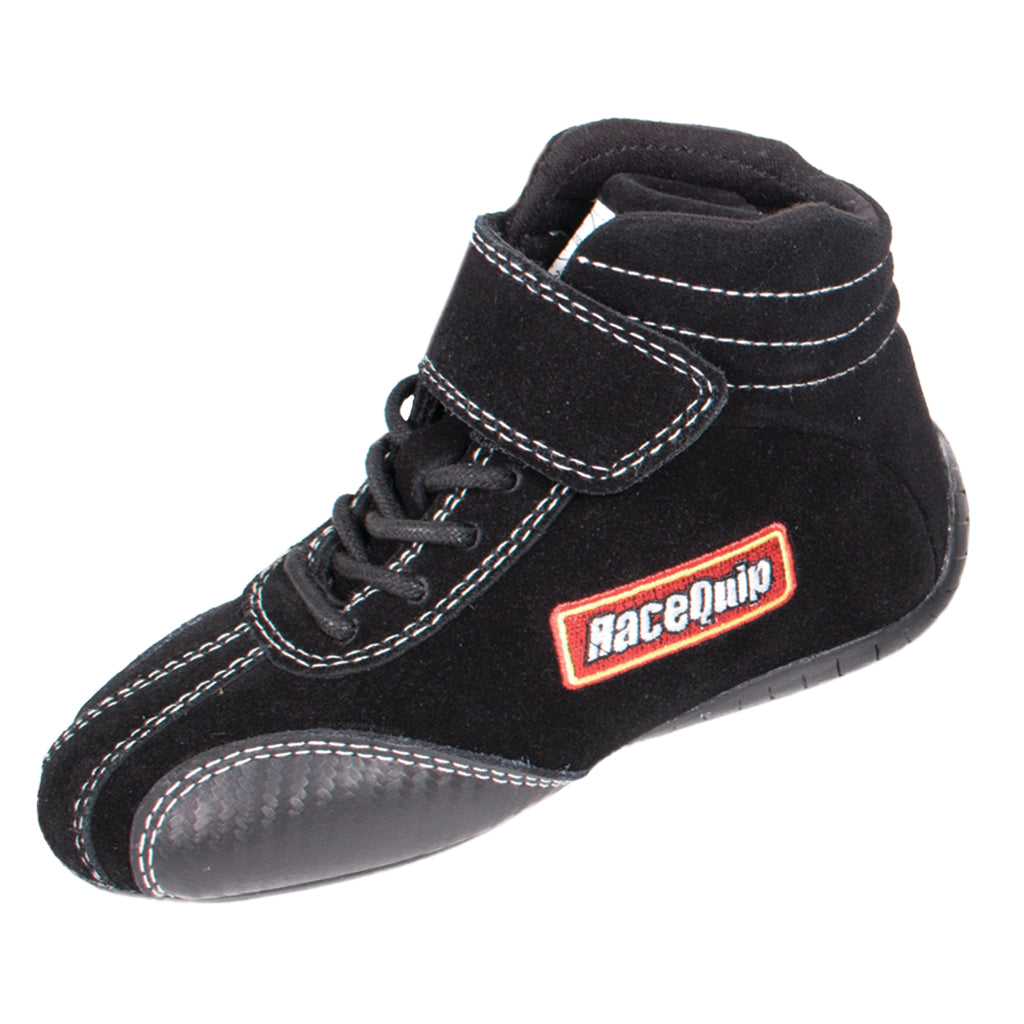 RaceQuip Euro Carbon-L Series Race Shoes Black 8 Youth